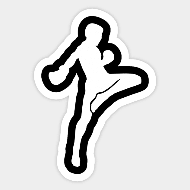 Muay Thai Sticker by Designzz